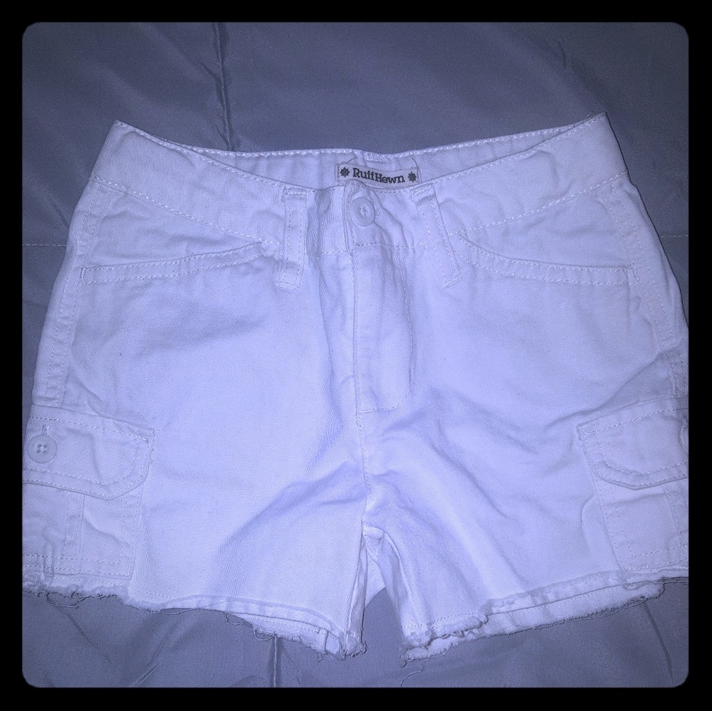 Ruff Hewn white jean shorts. Size 10
